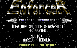 Enforcer : Fullmetal Megablaster (Homebrew) — Title screen